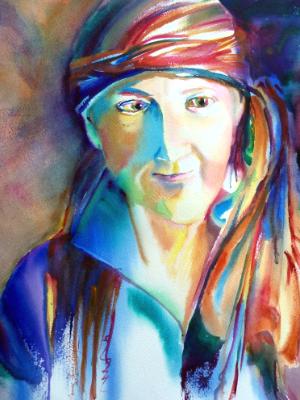 Self portrait in watercolor Self portrait in watercolor
