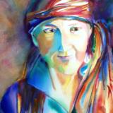 Self portrait in watercolor