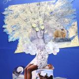 Winter Tree headdress - a collage for Februllage 2025 Challenge