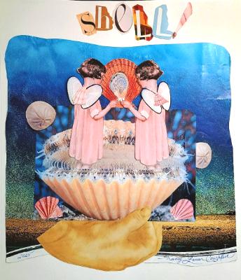 Shell Twins -Februllage challenge, a collage for theme Shell